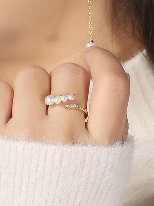 Vintage Pearl Minimalist Ring-Earrings-Krush Kandy, Women's Online Fashion Boutique Located in Phoenix, Arizona (Scottsdale Area)