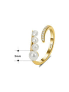 Vintage Pearl Minimalist Ring-Earrings-Krush Kandy, Women's Online Fashion Boutique Located in Phoenix, Arizona (Scottsdale Area)