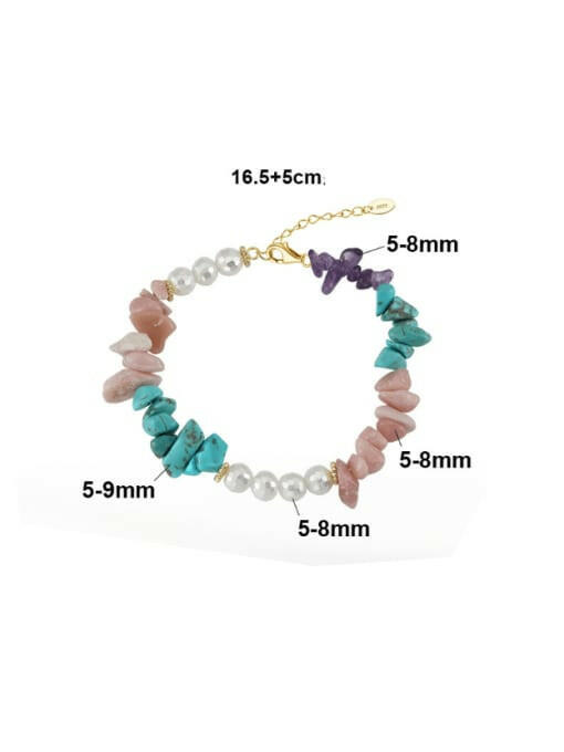 Freshwater Pearl & Rough Cut Stone Bracelet-Bracelets-Krush Kandy, Women's Online Fashion Boutique Located in Phoenix, Arizona (Scottsdale Area)