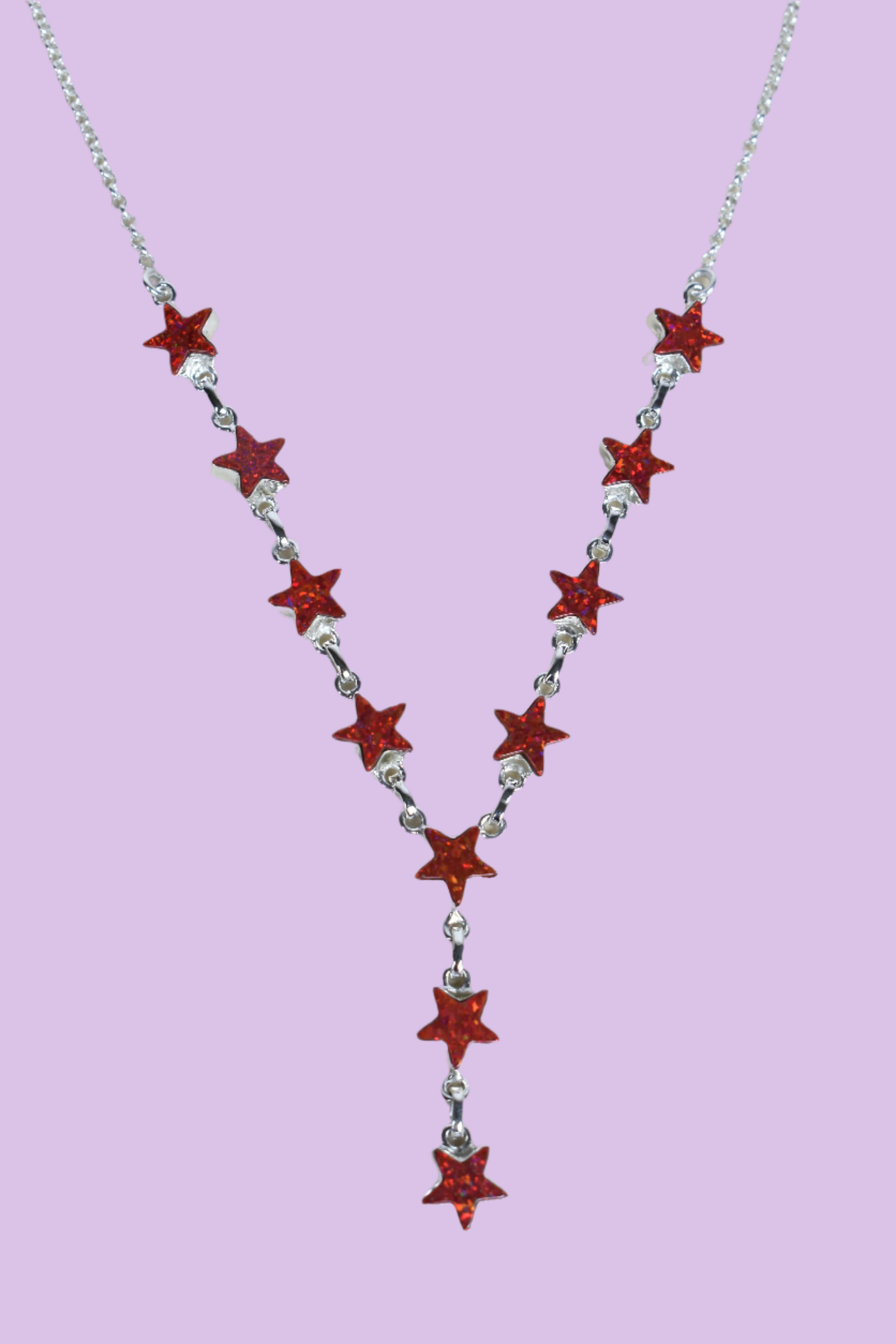 Star Studded Cast Necklace-Chain Necklaces-Krush Kandy, Women's Online Fashion Boutique Located in Phoenix, Arizona (Scottsdale Area)