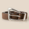 Warped Buckle Vegan Leather Belt