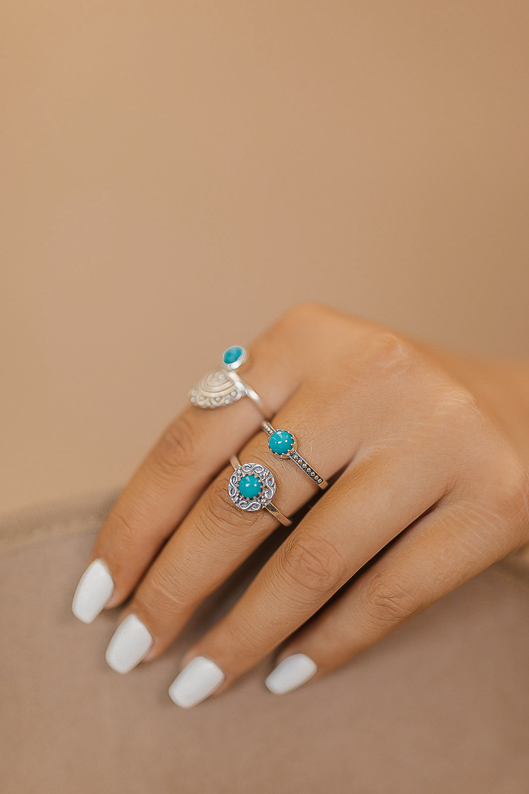 High quality Sterling silver and turquoise ring