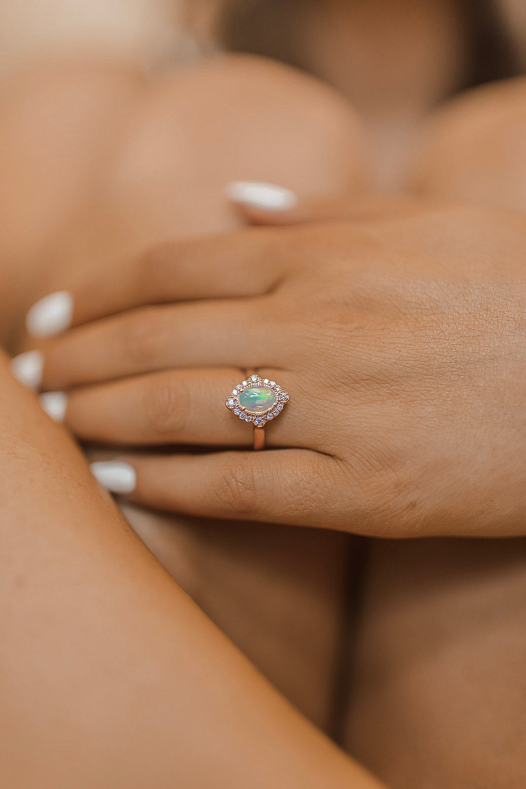 Endless Time Opal Ring MADE TO ORDER-Dainty Rings-Krush Kandy, Women's Online Fashion Boutique Located in Phoenix, Arizona (Scottsdale Area)