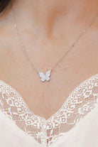 Push My Luck Butterfly Necklace-Necklaces-Krush Kandy, Women's Online Fashion Boutique Located in Phoenix, Arizona (Scottsdale Area)