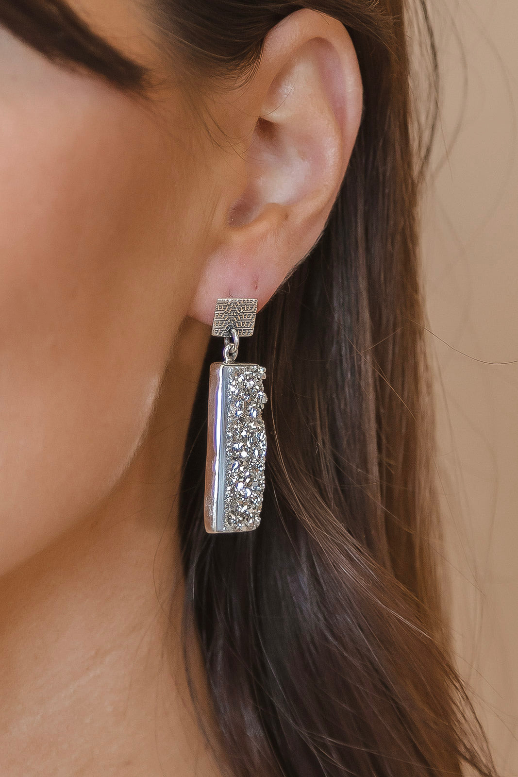 Dazzling Druzy Earrings MADE TO ORDER-Earrings-Krush Kandy, Women's Online Fashion Boutique Located in Phoenix, Arizona (Scottsdale Area)