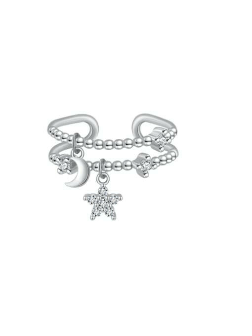 Cubic Zirconia Pentagram Minimalist Stackable Ring-Rings-Krush Kandy, Women's Online Fashion Boutique Located in Phoenix, Arizona (Scottsdale Area)