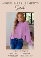 Lizzy Babydoll Top in Teal and Purple Leopard-Long Sleeve Tops-Krush Kandy, Women's Online Fashion Boutique Located in Phoenix, Arizona (Scottsdale Area)