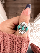 Free As The Wind Triple Stone Ring | PREORDER NOW OPEN!-Statement Rings-Krush Kandy, Women's Online Fashion Boutique Located in Phoenix, Arizona (Scottsdale Area)