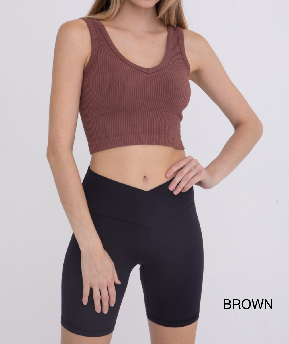 Mono B: Take Me Everywhere Ribbed Seamless Brami Tank Top | 23 Colors-Tanks-Krush Kandy, Women's Online Fashion Boutique Located in Phoenix, Arizona (Scottsdale Area)