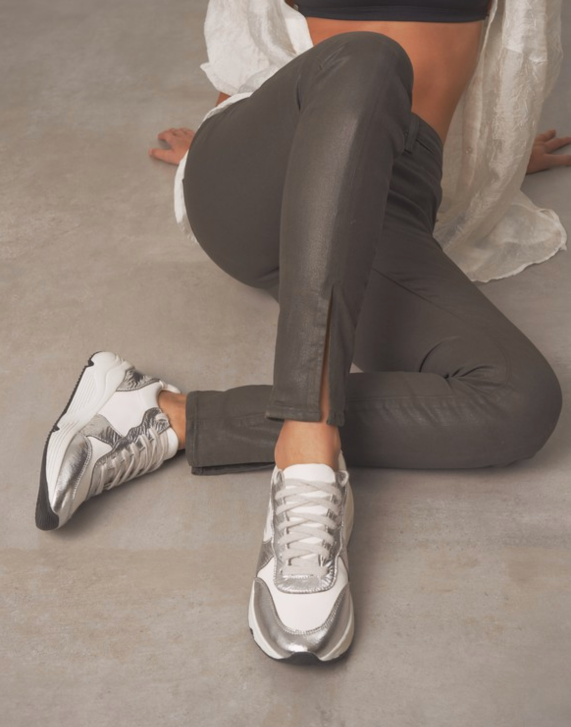 The Cosmo Metallic Star Sneakers-Sneakers-Krush Kandy, Women's Online Fashion Boutique Located in Phoenix, Arizona (Scottsdale Area)