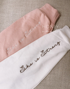 Embroidered She Is Strong Sweatshirt PREORDER-Graphic Tees-Krush Kandy, Women's Online Fashion Boutique Located in Phoenix, Arizona (Scottsdale Area)