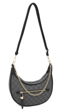 Nova Chain Monochromatic Checkered Detail Crossbody-Purses & Bags-Krush Kandy, Women's Online Fashion Boutique Located in Phoenix, Arizona (Scottsdale Area)