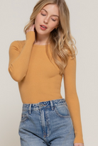 Luxe Ribbed Crew Sweater-Tops-Krush Kandy, Women's Online Fashion Boutique Located in Phoenix, Arizona (Scottsdale Area)