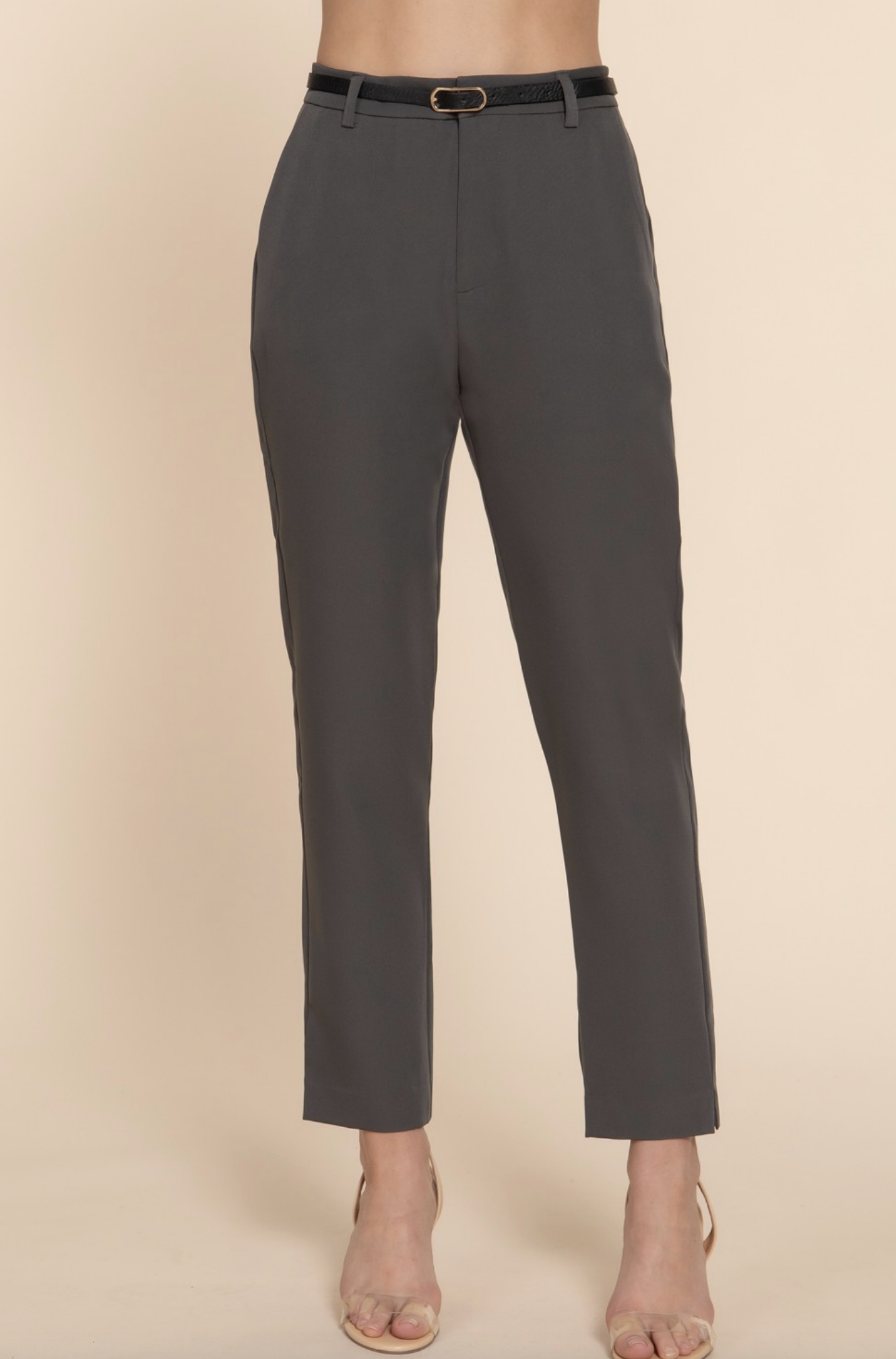 Belted Perfection High Waist Pants-Pants-Krush Kandy, Women's Online Fashion Boutique Located in Phoenix, Arizona (Scottsdale Area)
