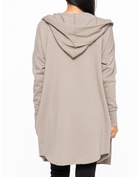 MONO B Open Front Longline Hoodie Cardigan-Cardigans-Krush Kandy, Women's Online Fashion Boutique Located in Phoenix, Arizona (Scottsdale Area)