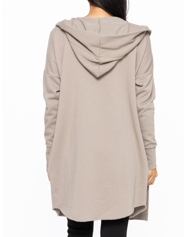 MONO B Open Front Longline Hoodie Cardigan-Cardigans-Krush Kandy, Women's Online Fashion Boutique Located in Phoenix, Arizona (Scottsdale Area)