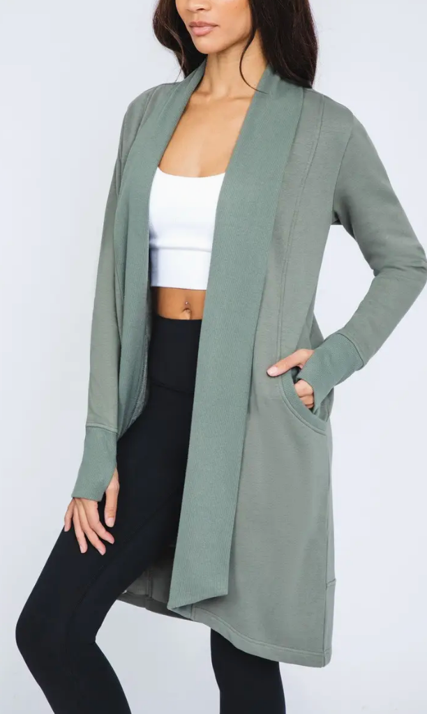 Butter Long Sleeve Open Cardigan-Cardigans-Krush Kandy, Women's Online Fashion Boutique Located in Phoenix, Arizona (Scottsdale Area)