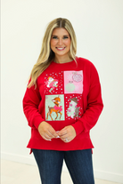 Cowboy Santa Graphic Sweater-Tops-Krush Kandy, Women's Online Fashion Boutique Located in Phoenix, Arizona (Scottsdale Area)