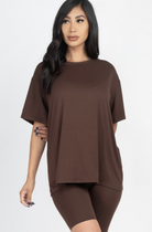 Loose Fit Oversized Bike Short Set| S-2X-2 Piece Outfit Sets-Krush Kandy, Women's Online Fashion Boutique Located in Phoenix, Arizona (Scottsdale Area)