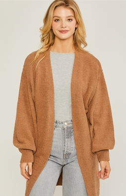 Bishop Sleeve Cardigan-Cardigans-Krush Kandy, Women's Online Fashion Boutique Located in Phoenix, Arizona (Scottsdale Area)