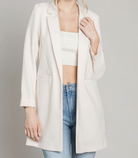 Zoom Meeting Lined Long Blazer Jacket | 10 Colors-Blazers-Krush Kandy, Women's Online Fashion Boutique Located in Phoenix, Arizona (Scottsdale Area)