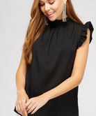 The Go To Gorgeous Ruffle Sleeve Top | 5 Colors, S-XL-Short Sleeve Tops-Krush Kandy, Women's Online Fashion Boutique Located in Phoenix, Arizona (Scottsdale Area)