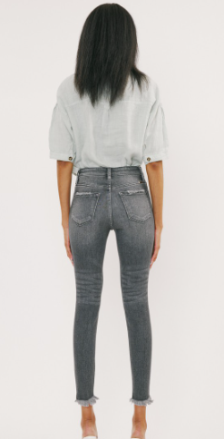 KanCan Grey High Rise Skinny Jean-Jeans-Krush Kandy, Women's Online Fashion Boutique Located in Phoenix, Arizona (Scottsdale Area)