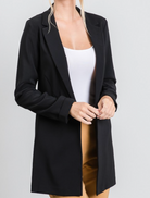 Zoom Meeting Lined Long Blazer Jacket | 10 Colors-Blazers-Krush Kandy, Women's Online Fashion Boutique Located in Phoenix, Arizona (Scottsdale Area)