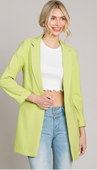 Zoom Meeting Lined Long Blazer Jacket | 10 Colors-Blazers-Krush Kandy, Women's Online Fashion Boutique Located in Phoenix, Arizona (Scottsdale Area)