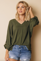 My Priority V Neck Shirt | S-2X, 10 Colors-Short Sleeve Tops-Krush Kandy, Women's Online Fashion Boutique Located in Phoenix, Arizona (Scottsdale Area)