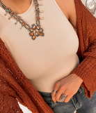 Horseshoe Blossom Desert Pearl Sterling Silver Necklace | PREORDER-Necklaces-Krush Kandy, Women's Online Fashion Boutique Located in Phoenix, Arizona (Scottsdale Area)