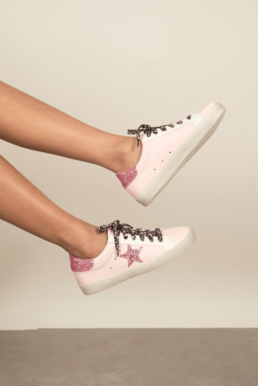 Baby You're a Star Sneaker, Pink-Sneakers-Krush Kandy, Women's Online Fashion Boutique Located in Phoenix, Arizona (Scottsdale Area)