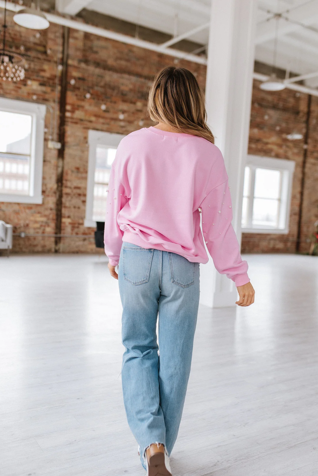 Barbie Pink Pearl Knit Sweater in S-XL Sizes