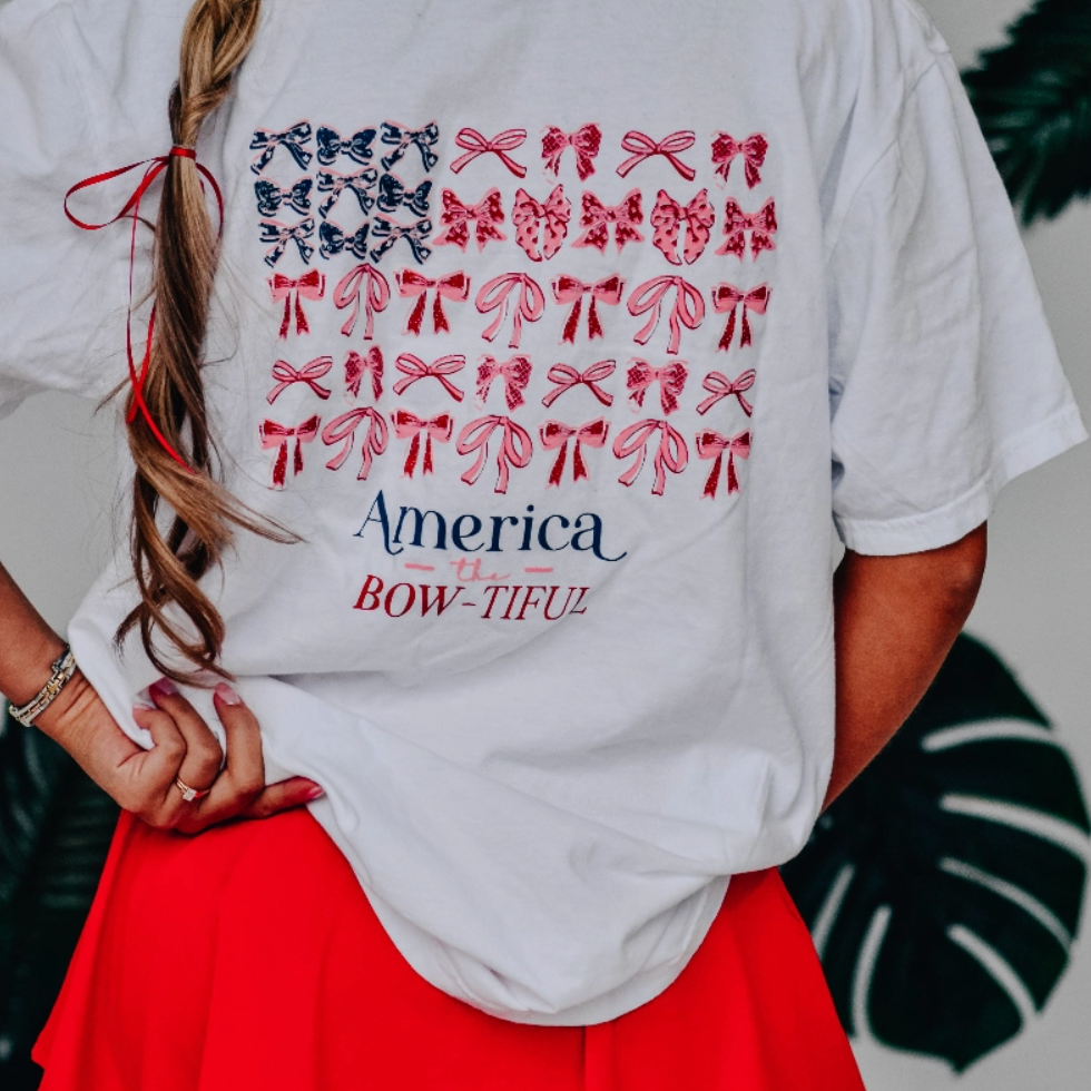 PREORDER America the Bowtiful-Graphic Tees-Krush Kandy, Women's Online Fashion Boutique Located in Phoenix, Arizona (Scottsdale Area)