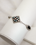 Checkered Stone Bracelet | Krush Kouture-Chain Bracelets-Krush Kandy, Women's Online Fashion Boutique Located in Phoenix, Arizona (Scottsdale Area)