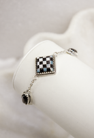 Checkered Stone Bracelet | Krush Kouture-Chain Bracelets-Krush Kandy, Women's Online Fashion Boutique Located in Phoenix, Arizona (Scottsdale Area)