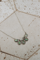 Half Cluster Blossom Necklace-Chain Necklaces-Krush Kandy, Women's Online Fashion Boutique Located in Phoenix, Arizona (Scottsdale Area)