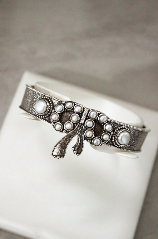 Southern Belle Bow Cuff-Chain Bracelets-Krush Kandy, Women's Online Fashion Boutique Located in Phoenix, Arizona (Scottsdale Area)