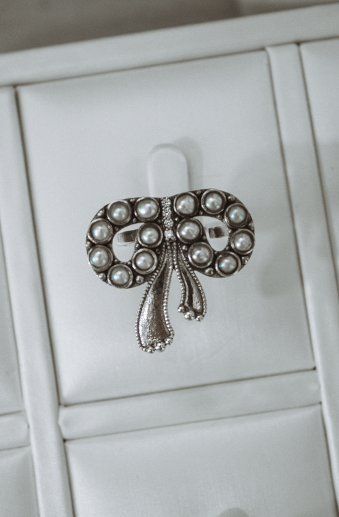 Twisted Treasure Bow Ring-Cluster Rings-Krush Kandy, Women's Online Fashion Boutique Located in Phoenix, Arizona (Scottsdale Area)