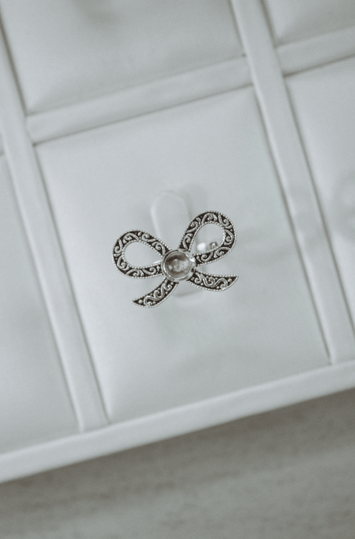 Stamped Bow Ring-Cluster Rings-Krush Kandy, Women's Online Fashion Boutique Located in Phoenix, Arizona (Scottsdale Area)