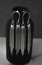 Whispering Boho Fringe Sterling Silver Earrings-Chain Necklaces-Krush Kandy, Women's Online Fashion Boutique Located in Phoenix, Arizona (Scottsdale Area)