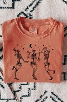Moonlight Dancing Skeletons Graphic Tee-Graphic Tees-Krush Kandy, Women's Online Fashion Boutique Located in Phoenix, Arizona (Scottsdale Area)