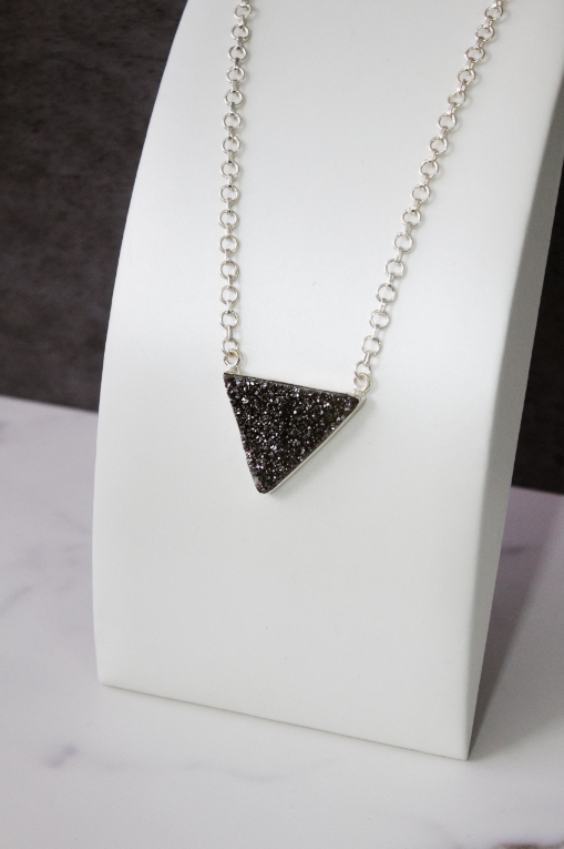 Trinity's Krushed Druzy Necklace-Chain Necklaces-Krush Kandy, Women's Online Fashion Boutique Located in Phoenix, Arizona (Scottsdale Area)