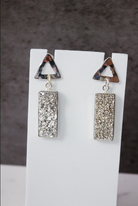 Krushed Druzy Slab Earrings-Stud Earrings-Krush Kandy, Women's Online Fashion Boutique Located in Phoenix, Arizona (Scottsdale Area)