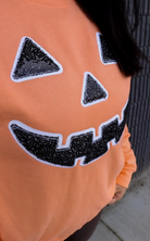 Spooky Pumpkin Halloween Graphic Sweatshirt-Krush Kandy, Women's Online Fashion Boutique Located in Phoenix, Arizona (Scottsdale Area)