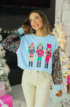 Sequined Nutcracker Sweatshirt Graphic-Graphic Tees-Krush Kandy, Women's Online Fashion Boutique Located in Phoenix, Arizona (Scottsdale Area)