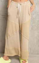 Contrast Ribbed Knit Culottes Pants-Pants-Krush Kandy, Women's Online Fashion Boutique Located in Phoenix, Arizona (Scottsdale Area)