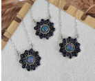 Midnight Opal & Blue Sunstone Cluster Necklace-Necklaces-Krush Kandy, Women's Online Fashion Boutique Located in Phoenix, Arizona (Scottsdale Area)