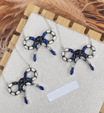 Midnight Dreamer Bow Necklace-Necklaces-Krush Kandy, Women's Online Fashion Boutique Located in Phoenix, Arizona (Scottsdale Area)