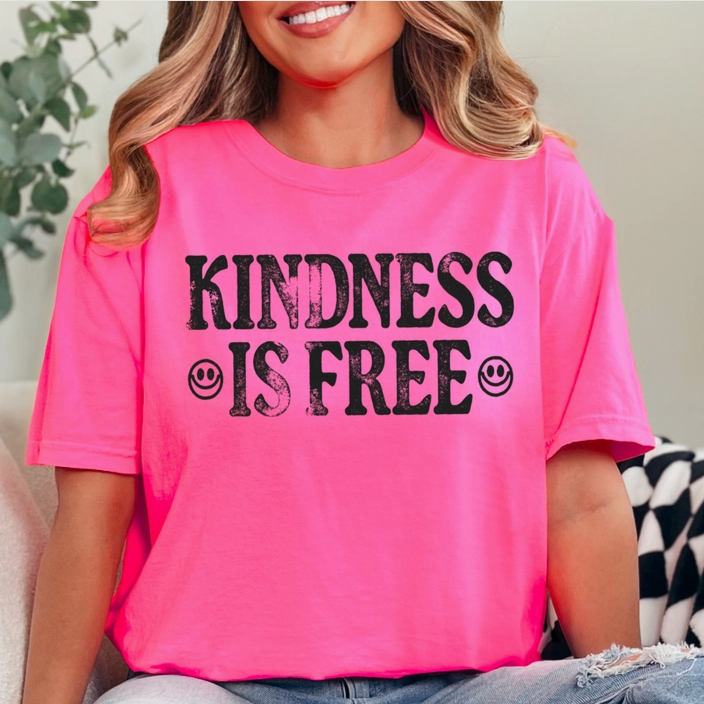 Kindness Is Free Graphic Tee-Graphic Tees-Krush Kandy, Women's Online Fashion Boutique Located in Phoenix, Arizona (Scottsdale Area)